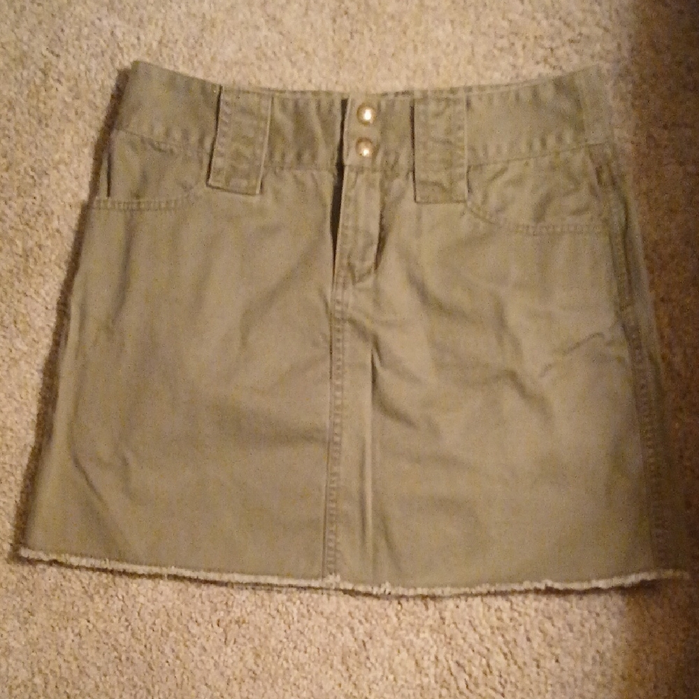 DKNY Khaki/Green Mini Skirt
